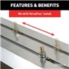 ARIES | AdvantEDGE 5-1/2in x 91in Black Aluminum Side Bars - F-150 / Lightning / F-250 / F-350 2015-2023