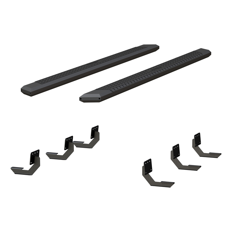 ARIES | AdvantEDGE 5-1/2in x 91in Black Aluminum Side Bars - Ram 1500 2019-2022