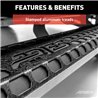 ARIES | AdvantEDGE 5-1/2in x 91in Black Aluminum Side Bars - Ram 1500 2019-2022
