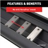ARIES | AscentStep 5-1/2in x 75in Black Steel Running Boards - Ram 1500 2019-2022
