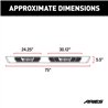 ARIES | AscentStep 5-1/2in x 75in Black Steel Running Boards - Durango 2011-2022