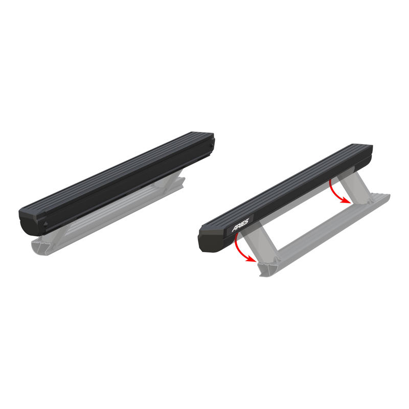 ARIES | ActionTrac 69.6in Powered Running Boards (No Brackets) - Chevrolet / Ford / GMC / Jeep / Toyota 2003-2022