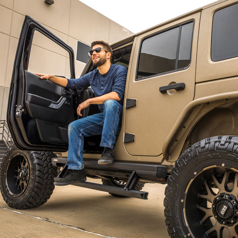 ARIES | ActionTrac 69.6in Powered Running Boards (No Brackets) - Chevrolet / Ford / GMC / Jeep / Toyota 2003-2022
