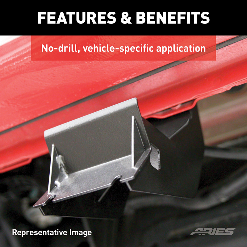 ARIES | Mounting Brackets for ActionTrac - Gladiator 3.0L / 3.6L 2020-2022