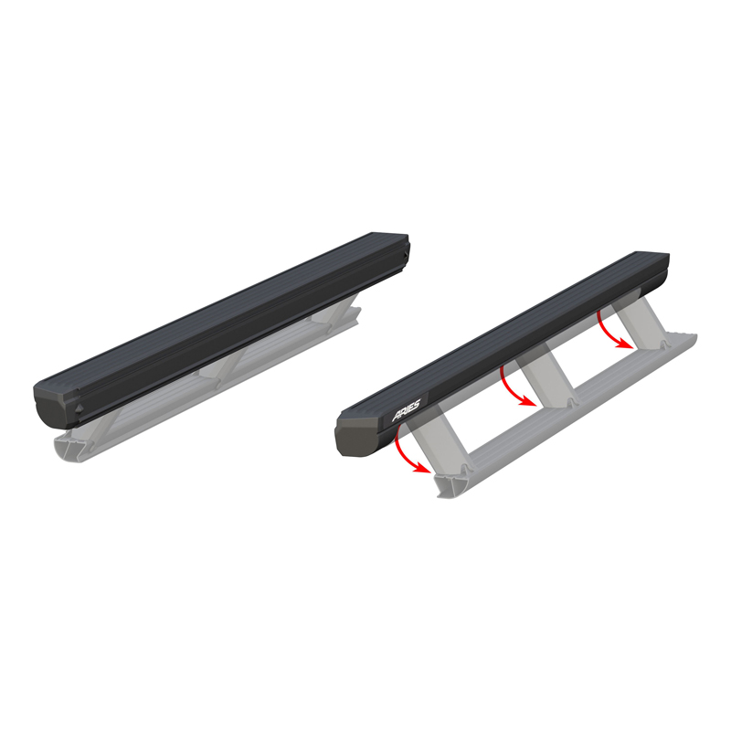 ARIES | ActionTrac 83.6in Powered Running Boards (No Brackets) - Chevrolet / Dodge / Ford / GMC / Jeep / Toyota 2005-2023