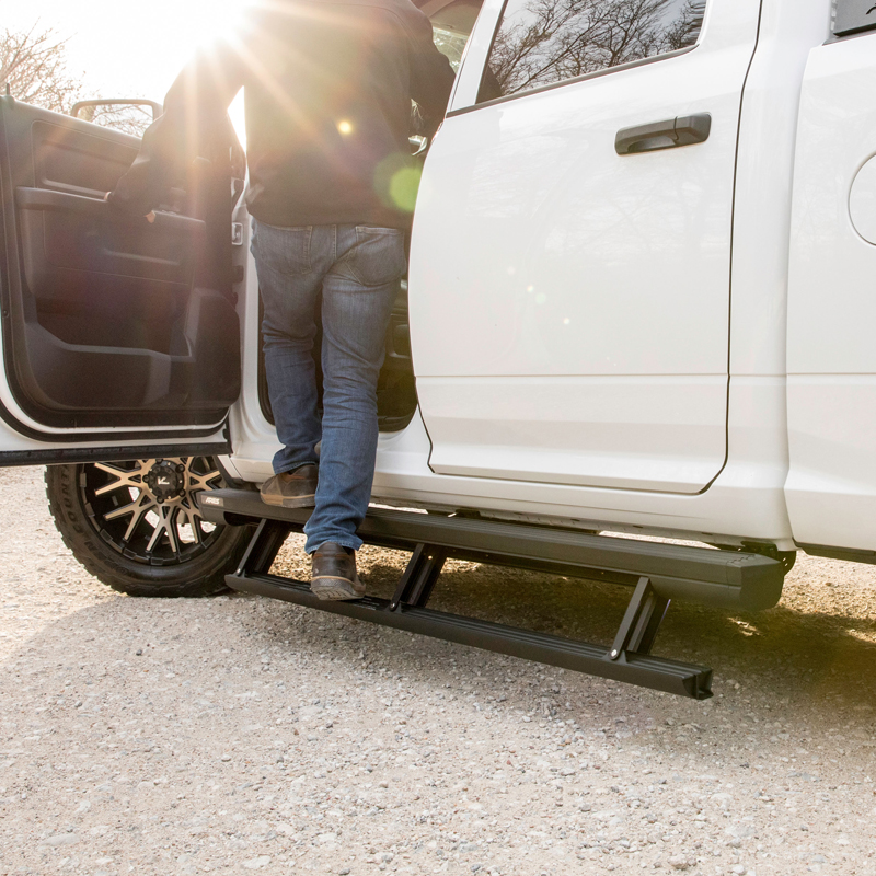 ARIES | ActionTrac 83.6in Powered Running Boards (No Brackets) - Chevrolet / Dodge / Ford / GMC / Jeep / Toyota 2005-2023