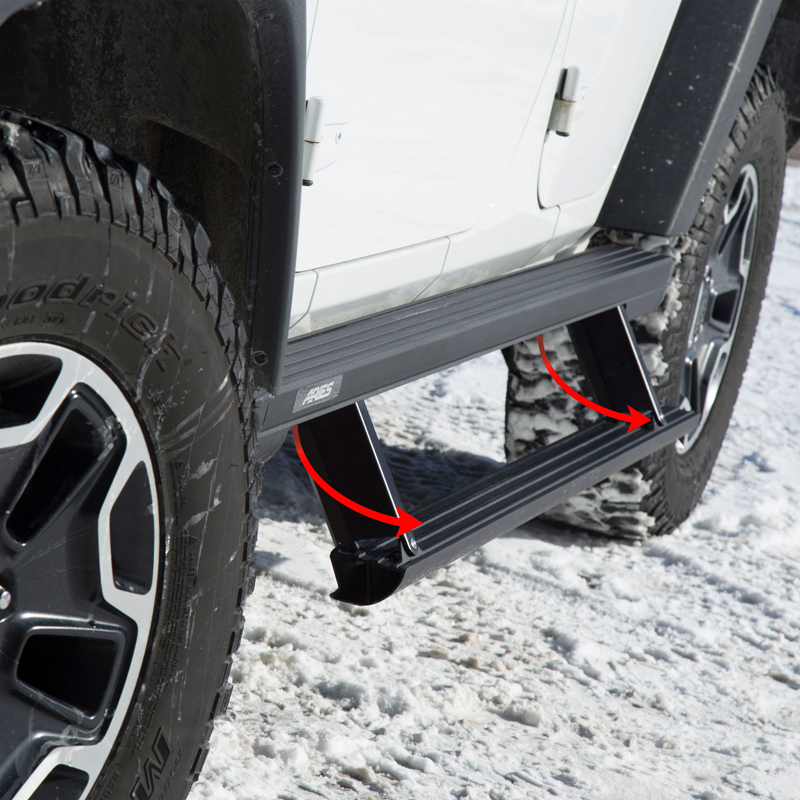 ARIES | ActionTrac 69.6in Powered Running Boards - Wrangler (JK) Unlimited 3.6L / 3.8L 2007-2018