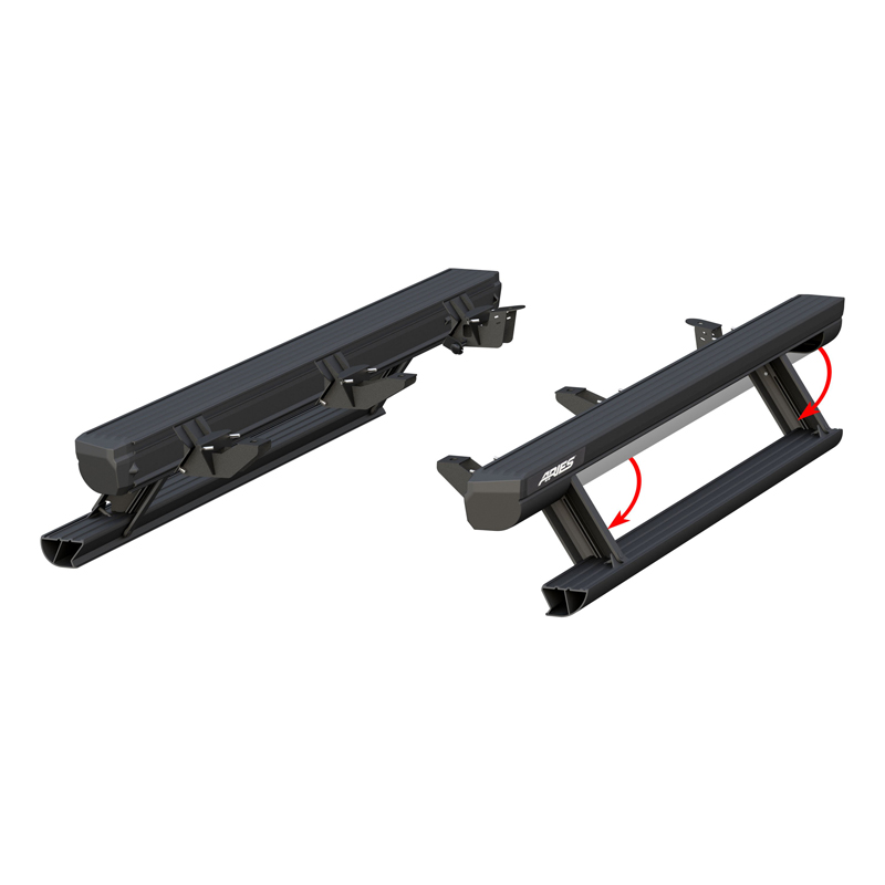 ARIES | ActionTrac 69.6in Powered Running Boards - Wrangler (JK) Unlimited 3.6L / 3.8L 2007-2018