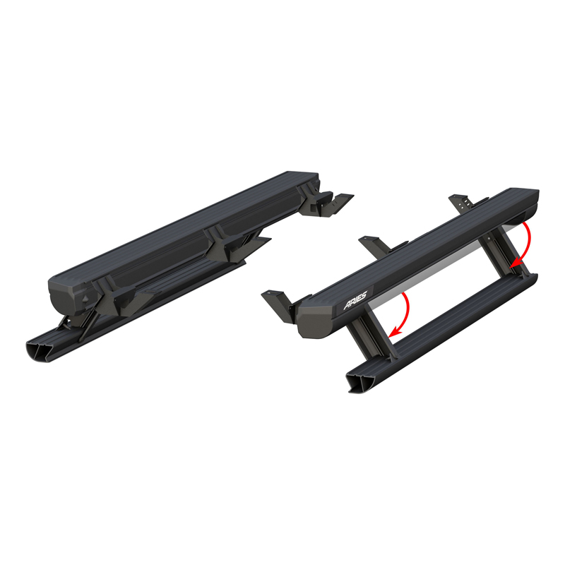 ARIES | ActionTrac 69.6in Powered Running Boards - Wrangler (JL) Unlimited 2018-2022