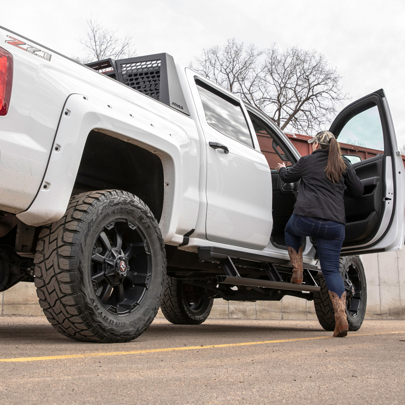 ARIES | ActionTrac 83.6in Powered Running Boards - Chevrolet / GMC 2014-2019