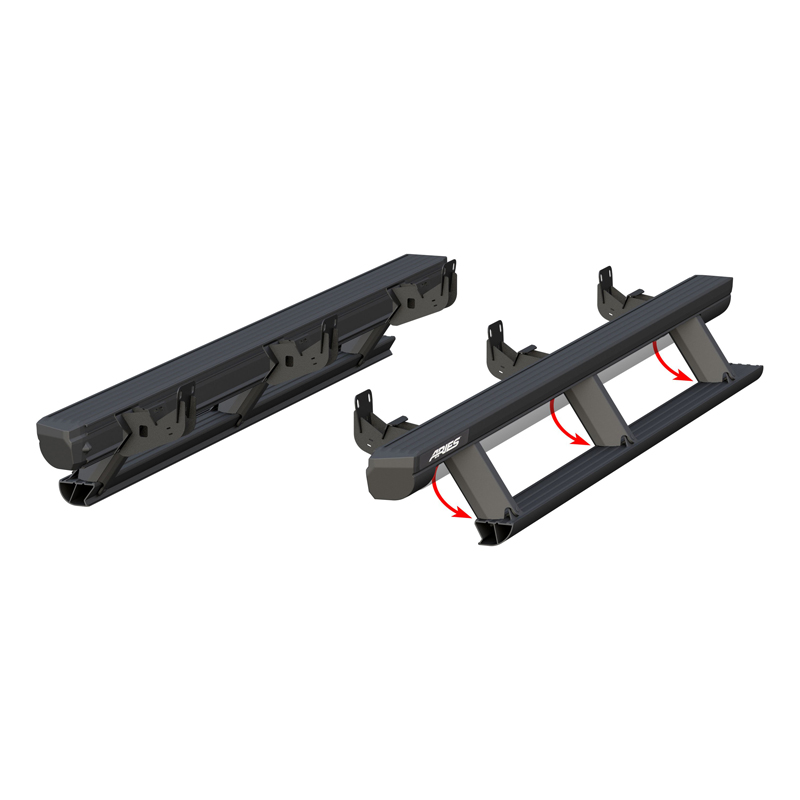 ARIES | ActionTrac 83.6in Powered Running Boards - Ram 1500 / Classic / 2500 / 3500 2009-2022