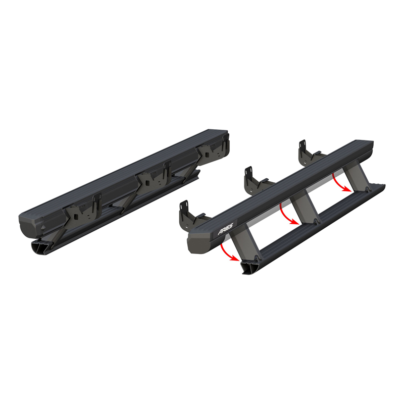 ARIES | ActionTrac 83.6in Powered Running Boards - Ram 2500 / 3500 2010-2022