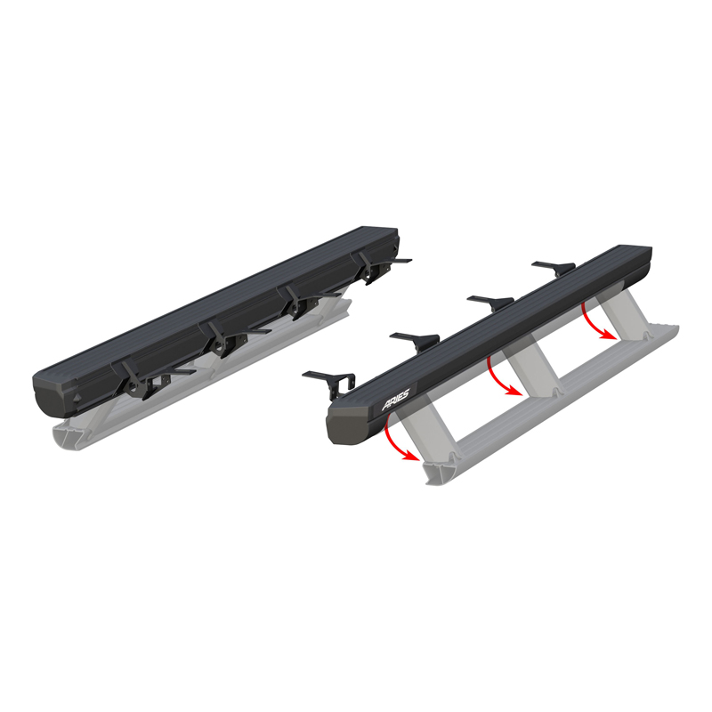 ARIES | ActionTrac 83.6in Powered Running Boards - Gladiator 3.0L / 3.6L 2020-2022