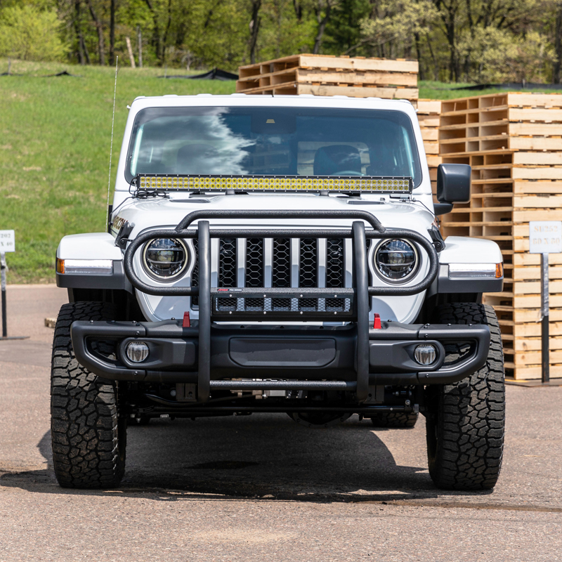 ARIES | Pro Series Black Steel Grille Guard - Gladiator / Wrangler (JL) Unlimited 2018-2021