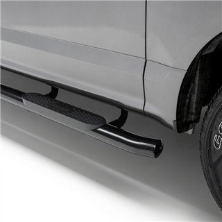 ARIES | 4in Black Steel Oval Side Bars - F-150 / F-250 / F-350 2015-2023