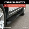 ARIES | 4in Black Steel Oval Side Bars - F-150 / F-250 / F-350 2015-2023