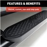ARIES | 4in Black Steel Oval Side Bars - F-150 / F-250 / F-350 2015-2023