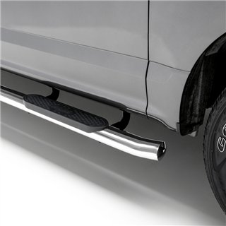 ARIES | 4in Polished Stainless Oval Side Bars - F-150 / F-250 / F-350 2015-2023