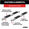 ARIES | 4in Polished Stainless Oval Side Bars - F-150 / F-250 / F-350 2015-2023