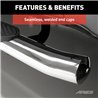 ARIES | 4in Polished Stainless Oval Side Bars - F-150 / F-250 / F-350 2015-2023