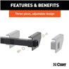 CURT | Adjustable RV Trailer Hitch, 2in Receiver (Up to 66in Frames)