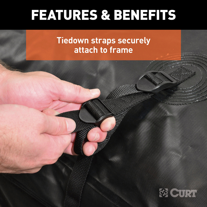 CURT | 56in x 22in x 21in Weather-Resistant Vinyl Cargo Bag