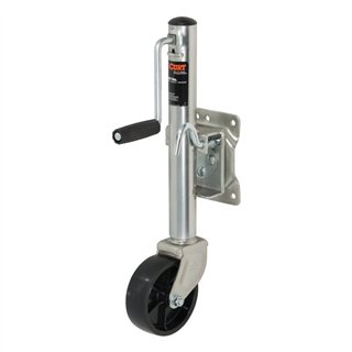 CURT | Marine Jack with 6in Wheel (1,200 lbs, 10in Travel)