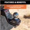CURT | RockerBall 2in Cushion Hitch Trailer Ball (1in Shank, 7,500 lbs.)