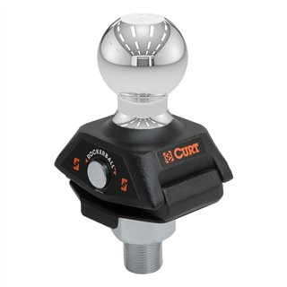 CURT | RockerBall 2-5/16in Cushion Hitch Trailer Ball (1in Shank, 7,500 lbs., Packaged)