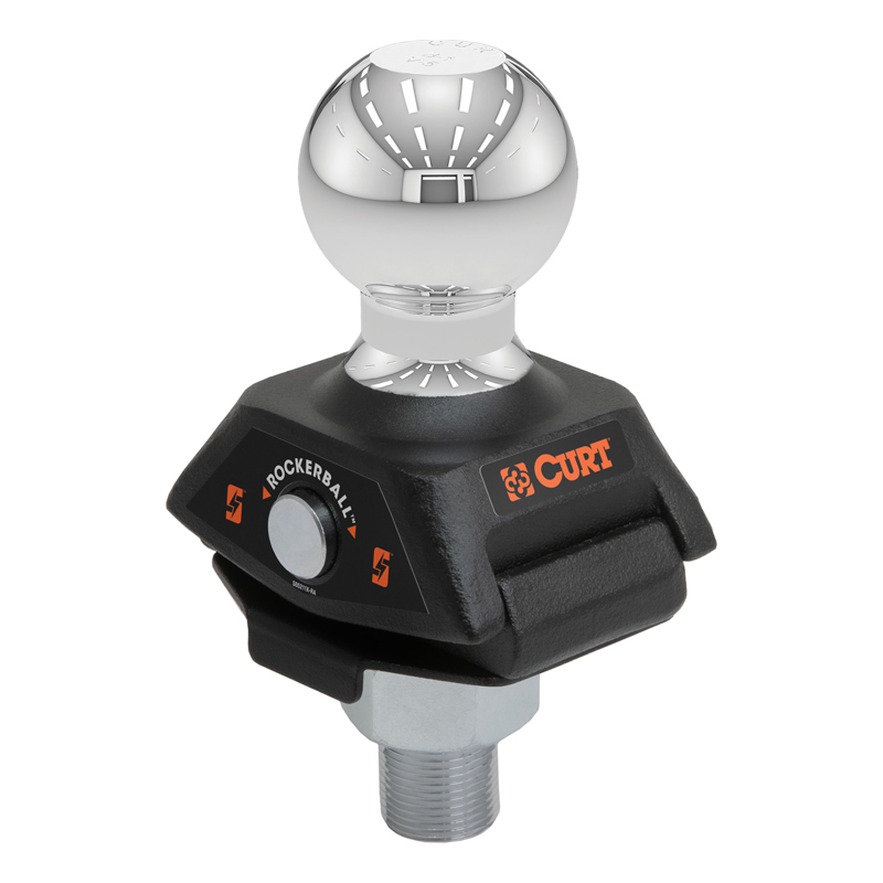 CURT | RockerBall 2-5/16in Cushion Hitch Trailer Ball (1in Shank, 7,500 lbs., Packaged)