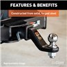 CURT | Loaded Forged Ball Mount with 2-5/16in Ball (2in Shank, 15,000 lbs., 4in Drop)