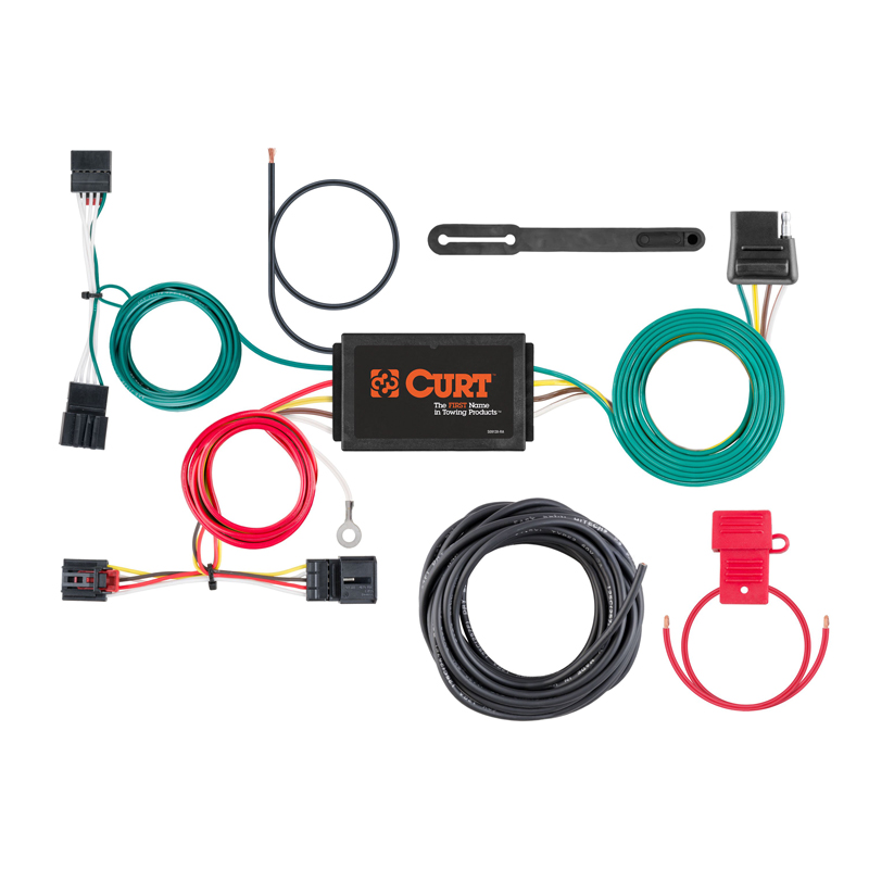 CURT | Custom Wiring Harness, 4-Way Flat Output - Beetle 1.8T / 2.0L / 2.5L 2012-2019