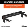 CURT | Double Lock EZr Gooseneck Install Brackets - Chevrolet / GMC 2001-2010