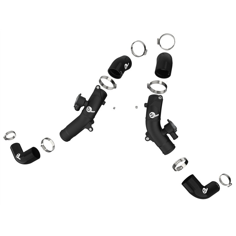 aFe Power | BladeRunner 2-1/2 IN Aluminum Hot Charge Pipe Black - Tundra 3.4T 2022-2025