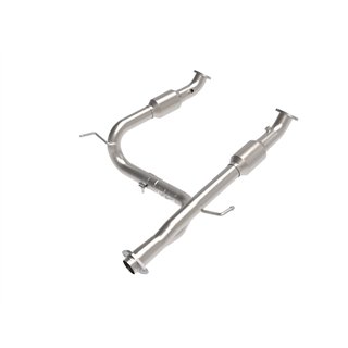 aFe Power | Twisted Steel Y-Pipe 2-1/2 to 3 IN 409 Stainless Steel - Tacoma 4.0L 2005-2015