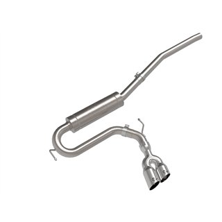 aFe Power | Rebel Series 2-1/2 IN 304 Stainless Steel Cat-Back Exhaust w/Polished Tip - Maverick 2.0T 2022-2025