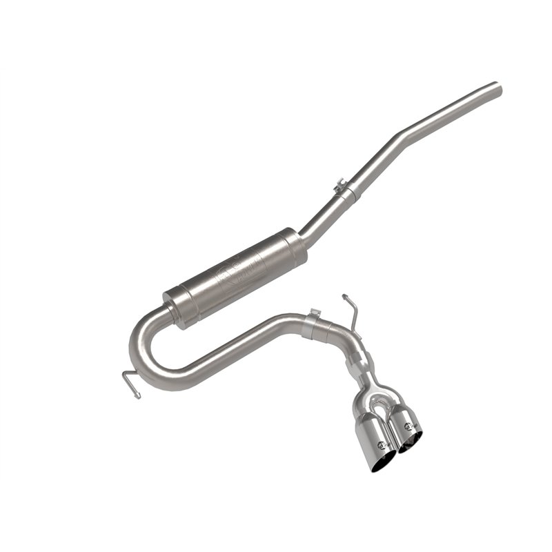 aFe Power | Rebel Series 2-1/2 IN 304 Stainless Steel Cat-Back Exhaust w/Polished Tip - Maverick 2.0T 2022-2025