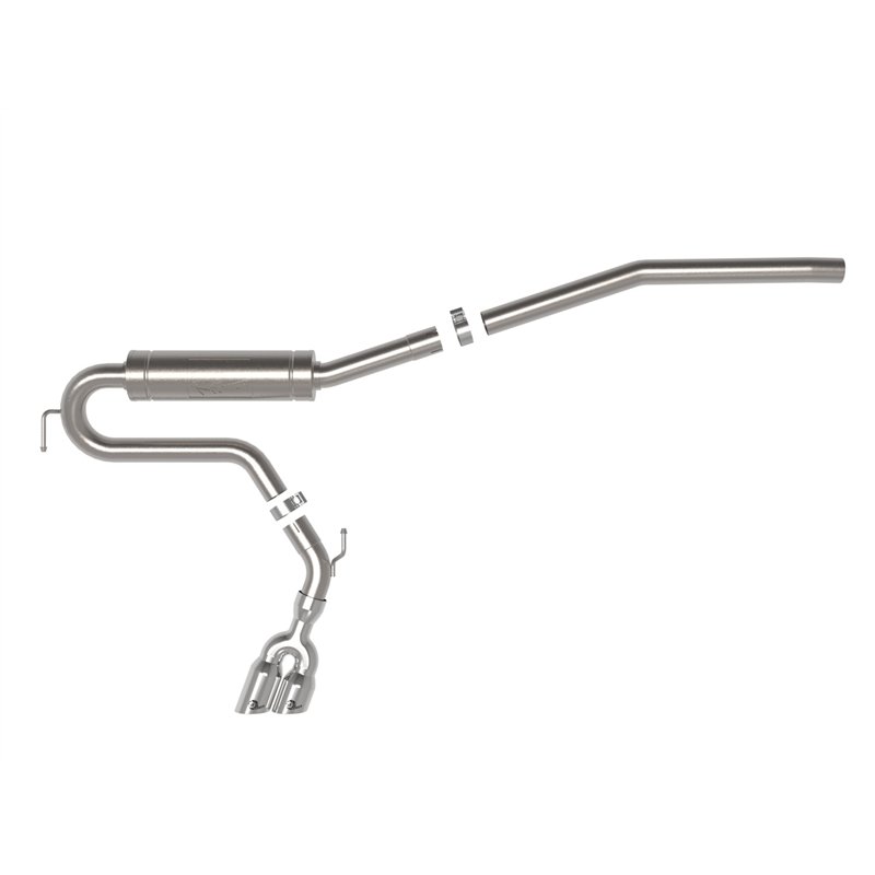 aFe Power | Rebel Series 2-1/2 IN 304 Stainless Steel Cat-Back Exhaust w/Polished Tip - Maverick 2.0T 2022-2025