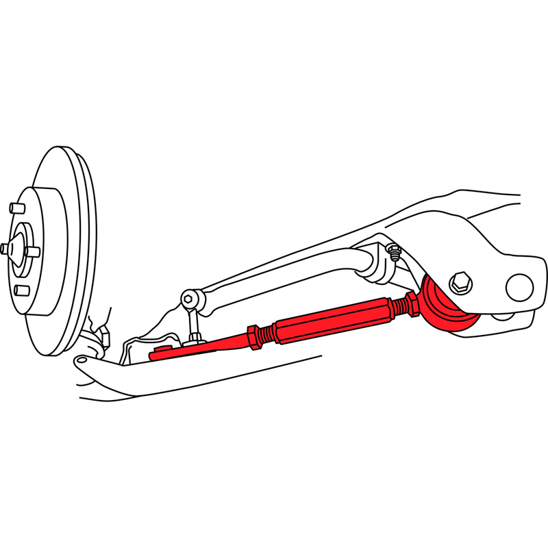 SPC | NISSAN FRONT CASTER RODS (2) - 240SX 2.4L 1989-1998