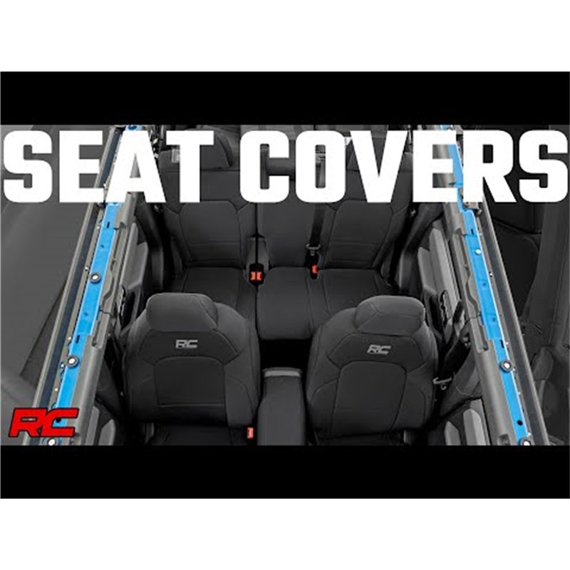 Rough Country | Seat Cover Set - Bronco 2.3T / 2.7T / 3.0T 2021-2024