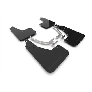 RallyArmor | Black UR Mud Flap Metallic Black Logo - Ioniq 5 2022-2024