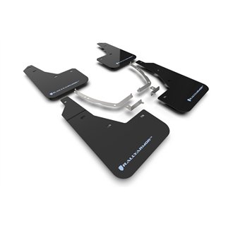RallyArmor | Black UR Mud Flap Blue Logo - Ioniq 5 2022-2024