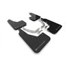 RallyArmor | Black UR Mud Flap Silver Logo - Ioniq 5 2022-2024