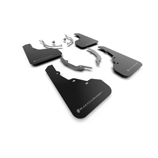 RallyArmor | Black UR Mud Flap Grey Logo - Santa Cruz / XRT 2022-2025