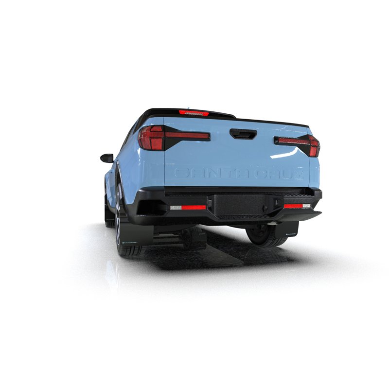 RallyArmor | Black UR Mud Flap Grey Logo - Santa Cruz / XRT 2022-2025