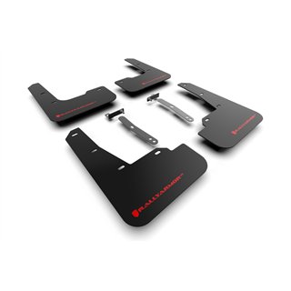 RallyArmor | Black UR Mud Flap Red Logo - Elantra N / N Line 2022-2023