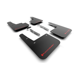 RallyArmor | Black UR Mud Flap Red Logo - Kona N-Line 2022-2023