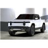 RallyArmor | Black UR Mud Flap Dark Grey Logo - Rivian R1T 2022-2025