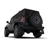 RallyArmor | Black UR Mud Flap Metallic Black Logo - Bronco 2021-2025 (Steel Bumper/With OEM Rock Rails)