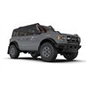 RallyArmor | Black UR Mud Flap Red Logo - Bronco 2021-2025 (Steel Bumper/With OEM Rock Rails)